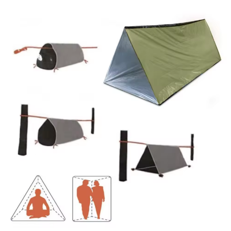Emergency Mylar Tent - Tenda Tabung Mylar Tahan Air, Dapat