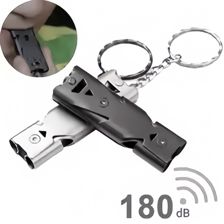 Emergency Whistle Loud - Gantungan Kunci Peluit Darurat Alarm Keselamatan