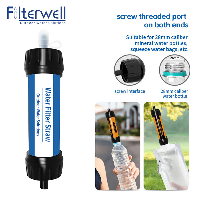 Water Purification Straw - Filterwell Filter berkemah sedotan Air Mini