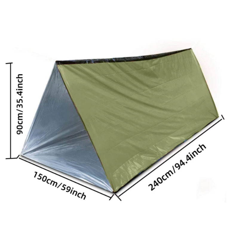 Emergency Mylar Tent - Tenda Darurat Tabung Mylar 2 Orang,