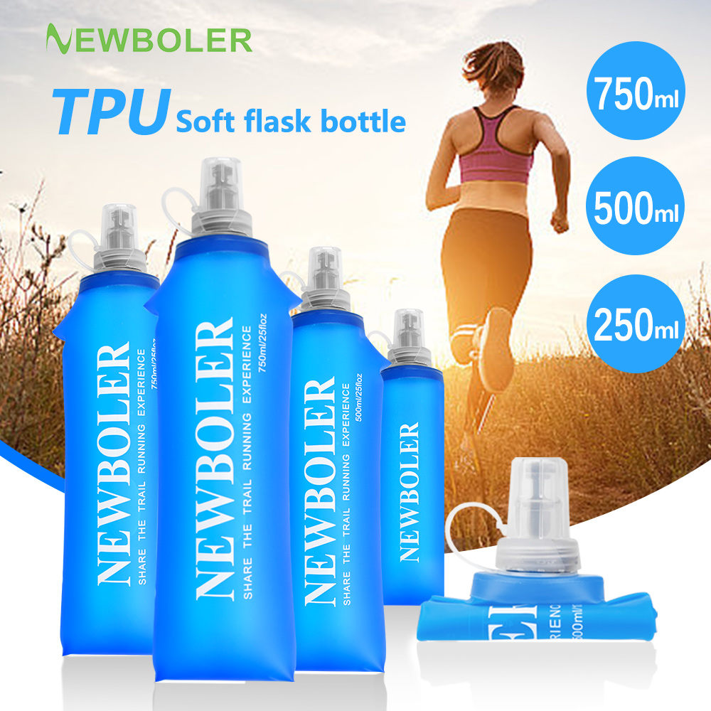 Water Bag Collapsible - Botol air lipat TPU 750ML, botol