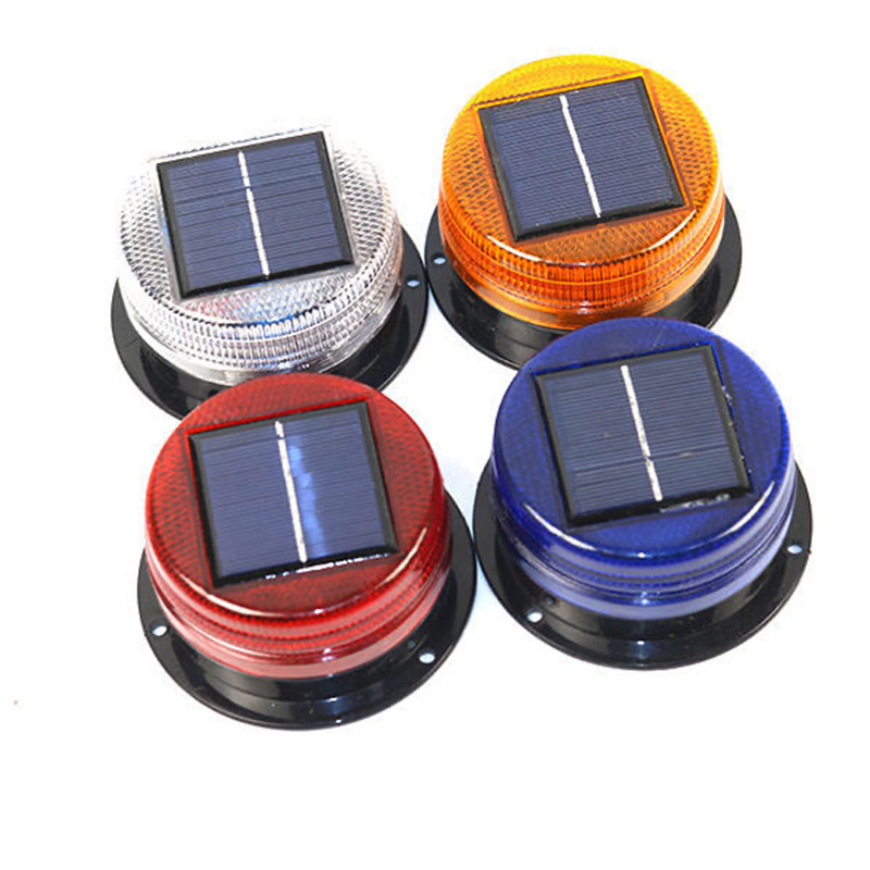 Sos Light Strobe - Lampu Peringatan Magnetik LED Surya Senter