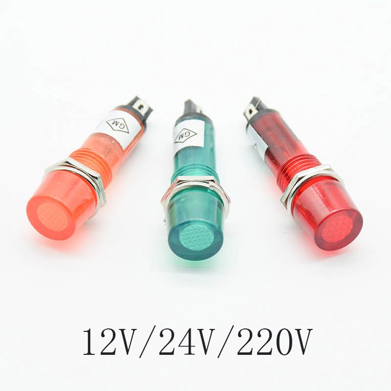 Signal Panel Orange - 5 Buah 220V 12V 24V DC