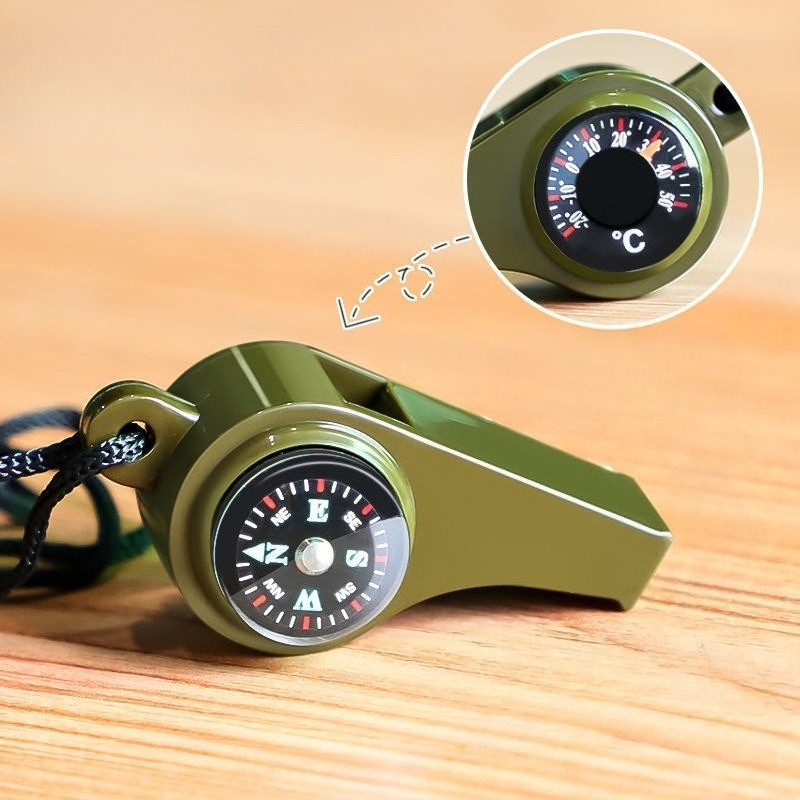 Emergency Whistle Loud - Peluit Keselamatan Darurat 3 in 1,
