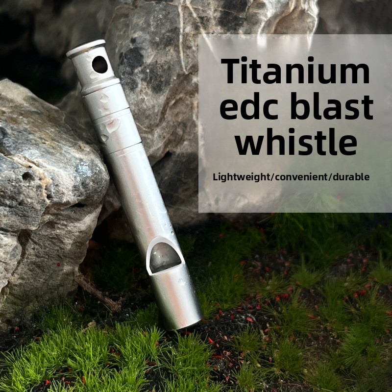 Emergency Whistle Loud - Peluit Survival dari Paduan Titanium, Peluit