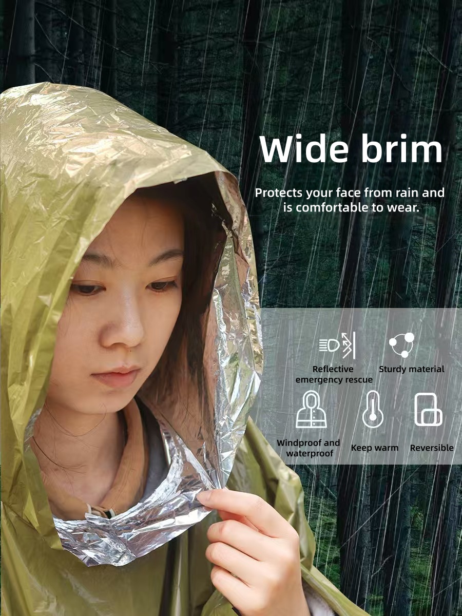 Survival Blanket Reflective - Jas Hujan Darurat Portabel Luar Ruangan