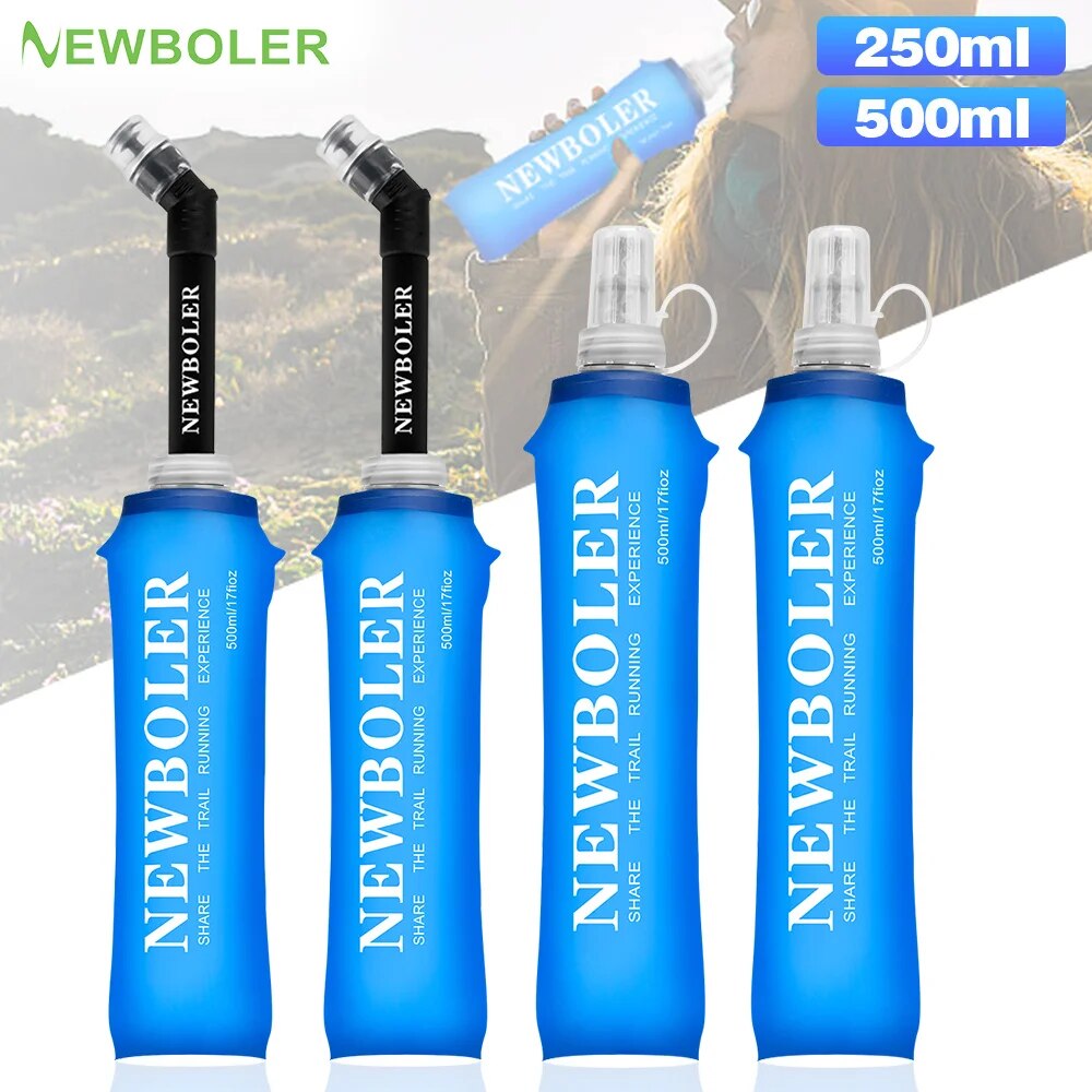 Water Bag Collapsible - NEWBOLER botol air 250ml 500ml, botol