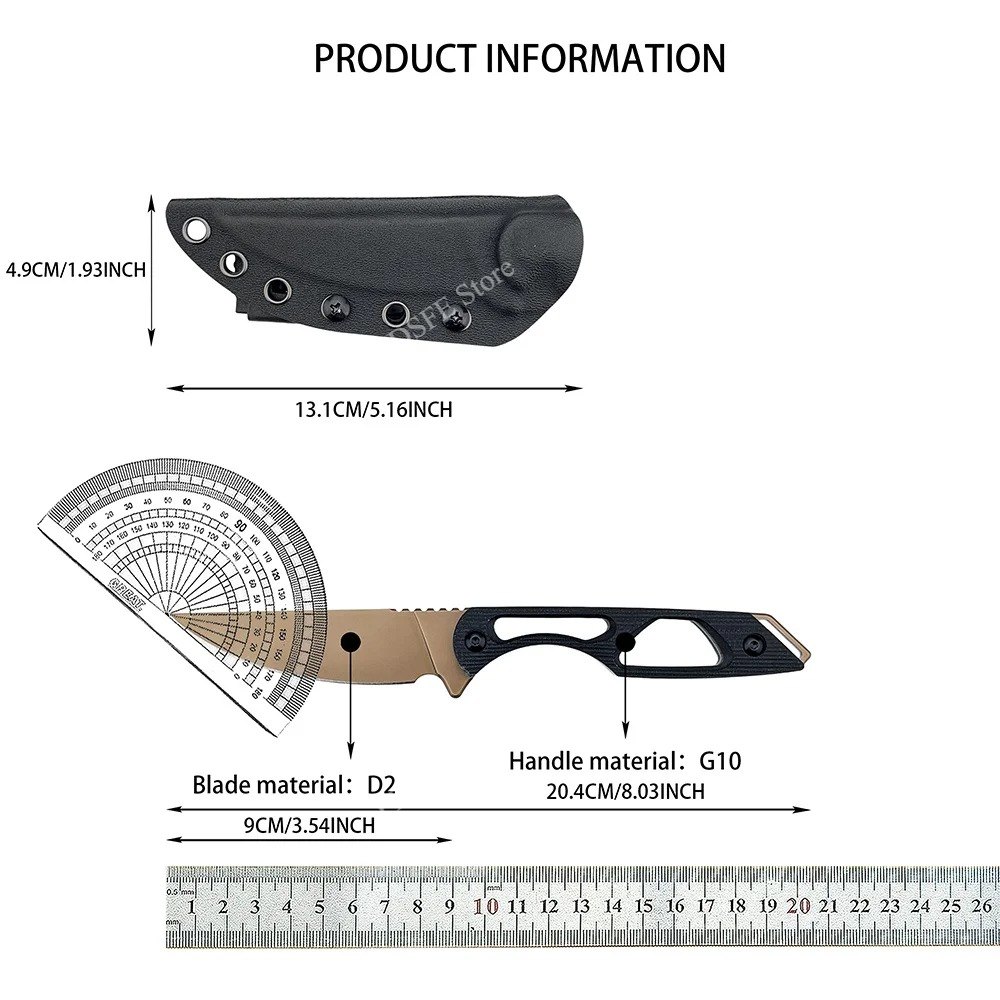 Peralatan Aktivitas Alam Liar  - Bushcraft Knife Fixed ulasan dan harga