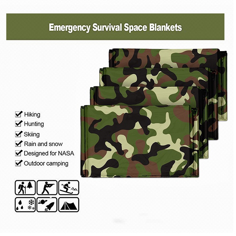 Selimut Kemah ponco portabel,  - Emergency Poncho Rain ulasan dan harga