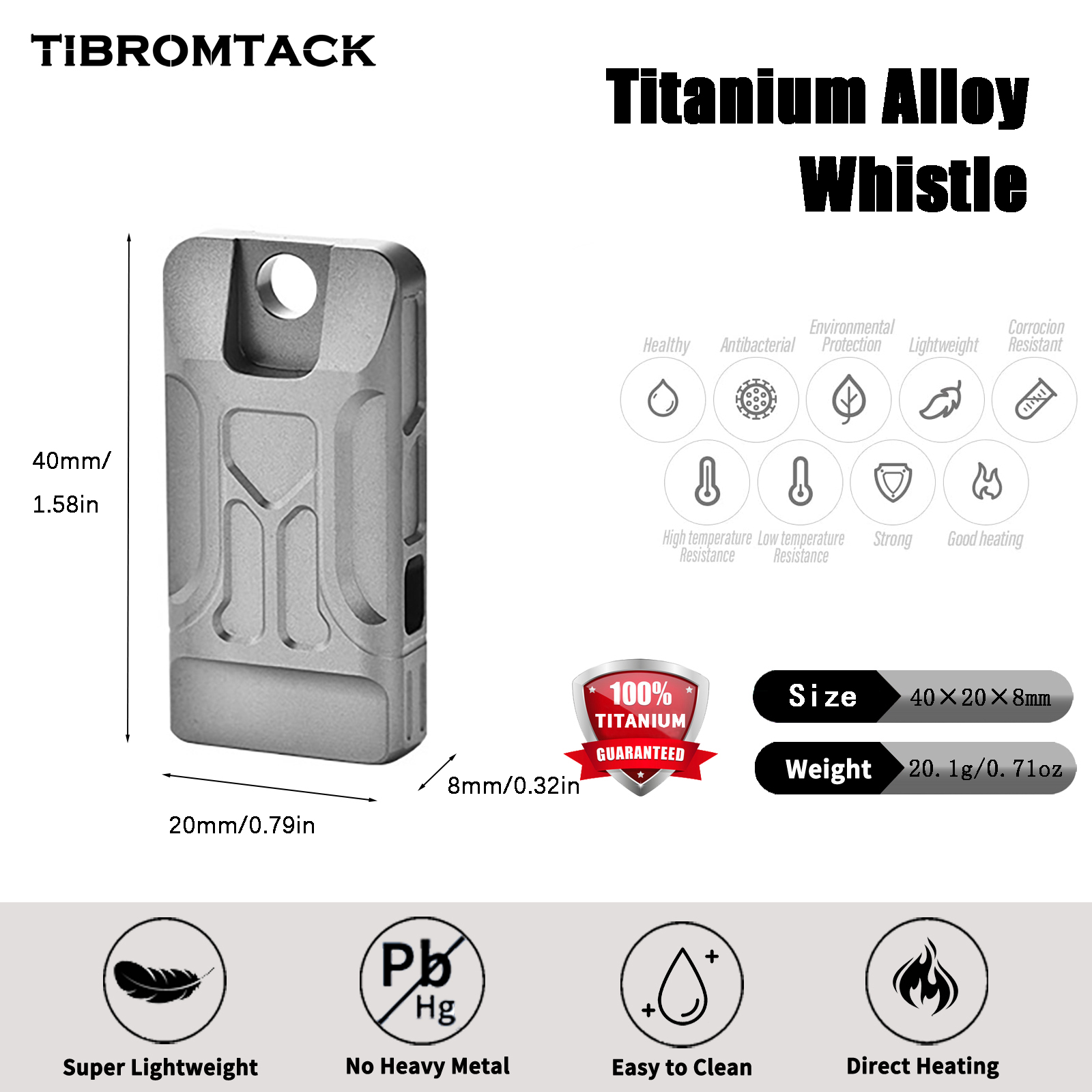 Peluit Darurat Titanium TIBROM - Emergency Whistle Loud ulasan dan harga