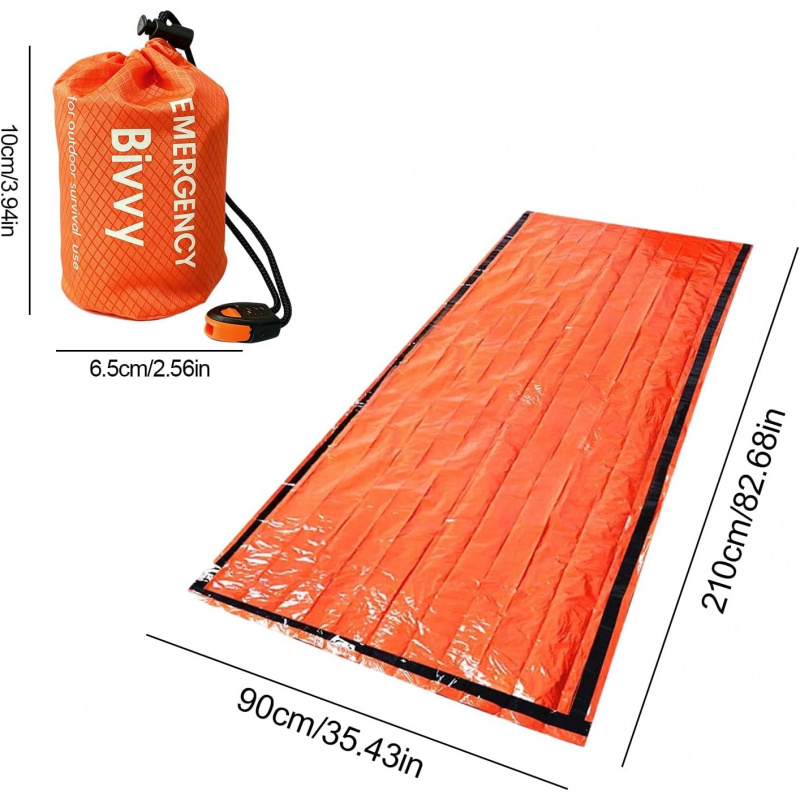 2 Paket Kantong Tidur Darurat, - Emergency Whistle Loud ulasan dan harga