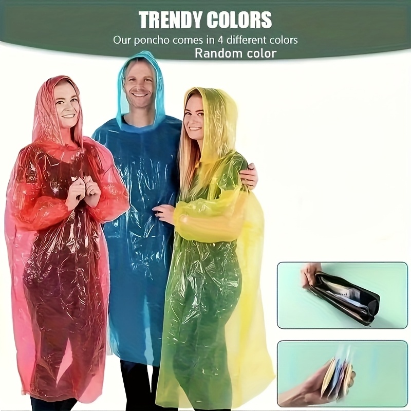 5/10 Buah Jas Hujan Tahan Air  - Emergency Poncho Rain ulasan dan harga