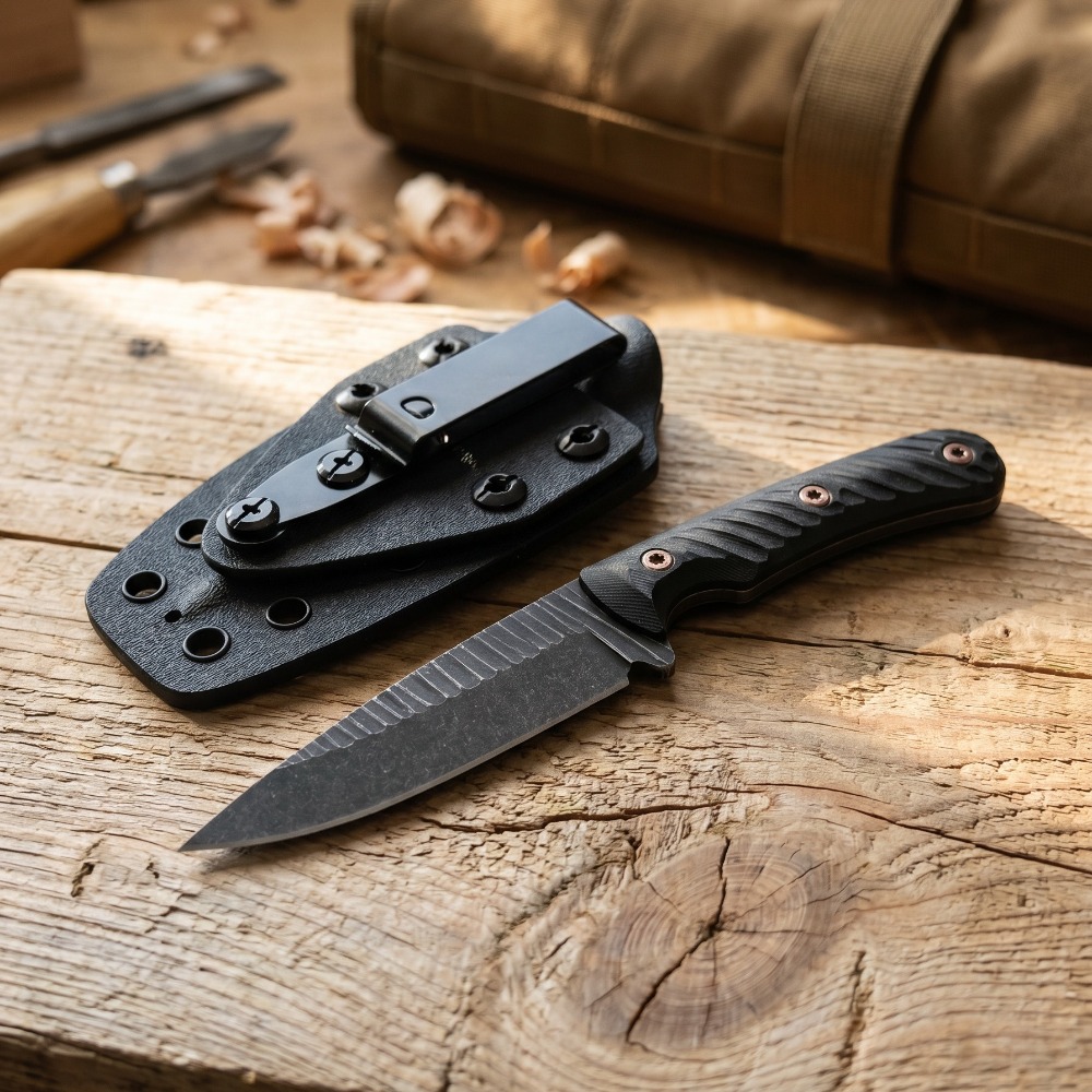 Pisau Bushcraft Full Tang Bila - Bushcraft Knife Fixed ulasan dan harga