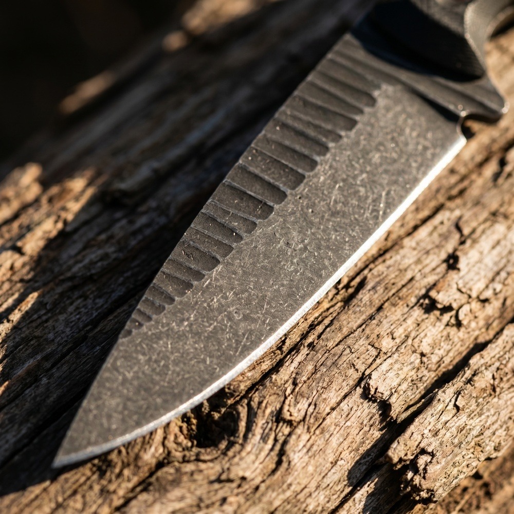 Pisau Bushcraft Full Tang Bila - Bushcraft Knife Fixed ulasan dan harga