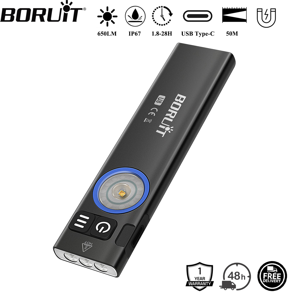 BORUiT U8 650LM EDC Senter LED - Fishing Kit Compact ulasan dan harga
