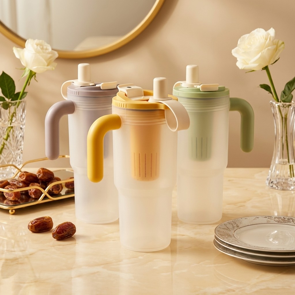 Botol Air Plastik 850ml dengan - Water Purification Straw ulasan dan harga