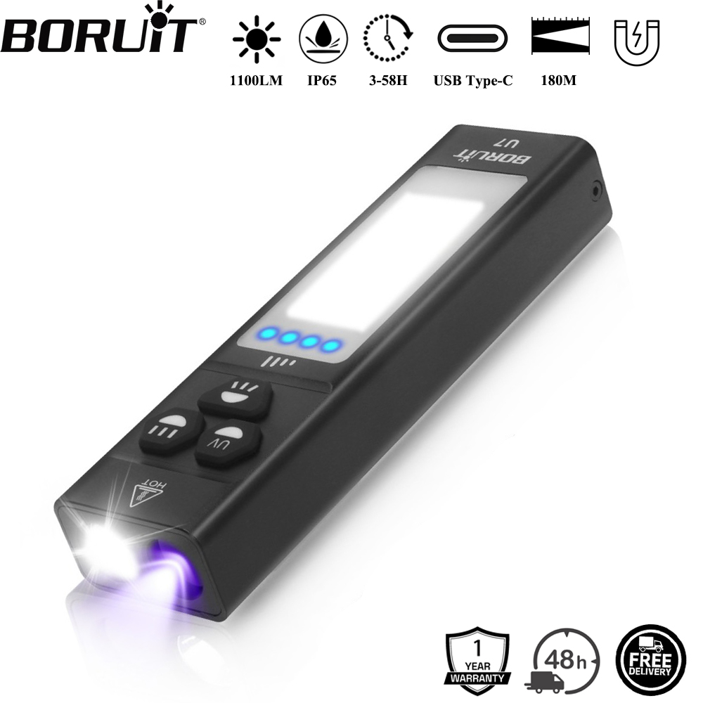 BORUiT U7 Senter LED UV EDC 11 - Fishing Kit Compact ulasan dan harga