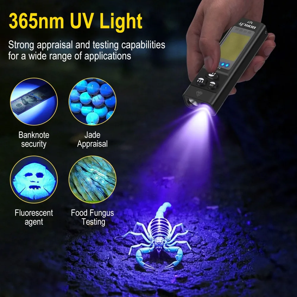 BORUiT U7 Senter LED UV EDC 11 - Fishing Kit Compact ulasan dan harga