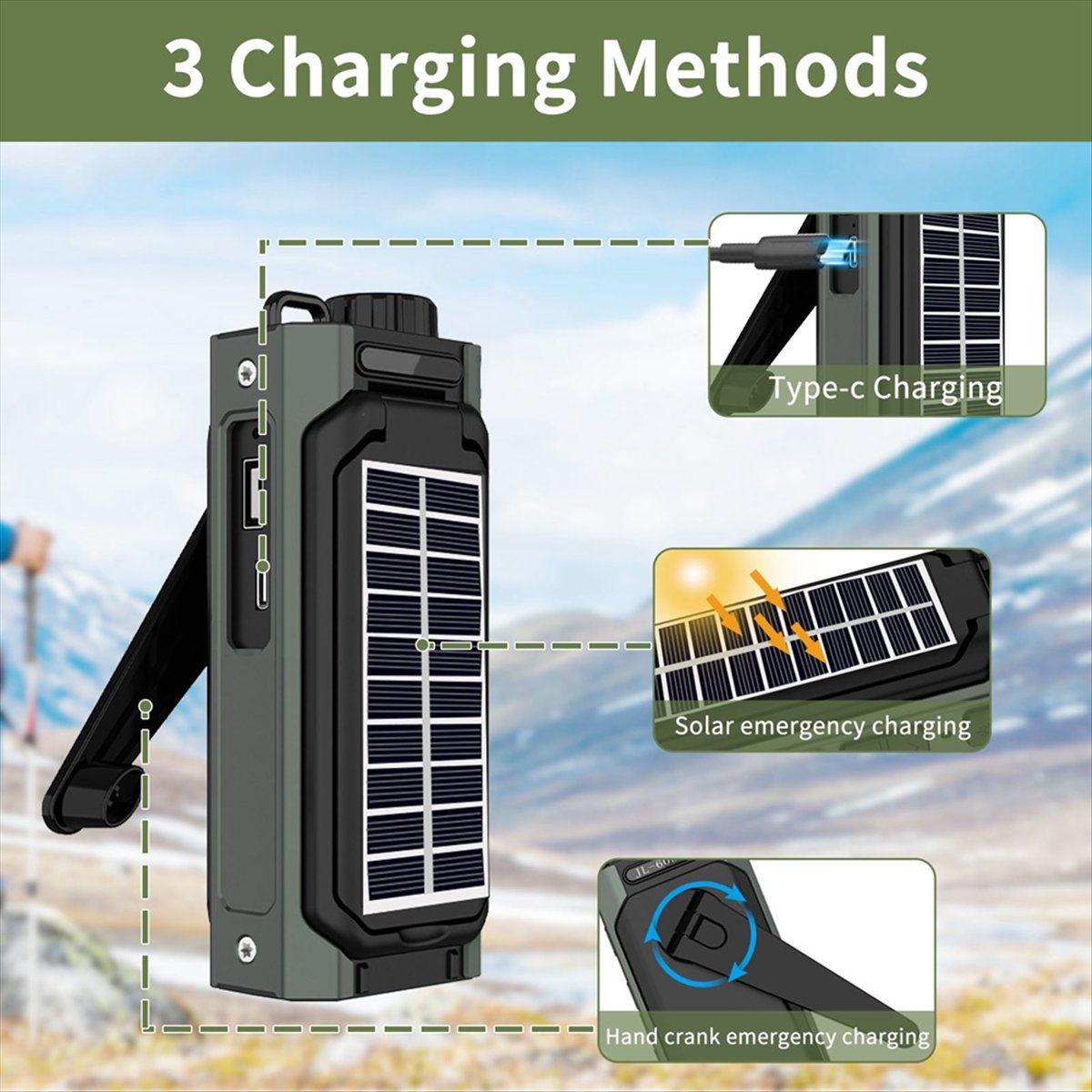 Radio Tenaga Surya Portabel A2 - Solar Emergency Charger ulasan dan harga