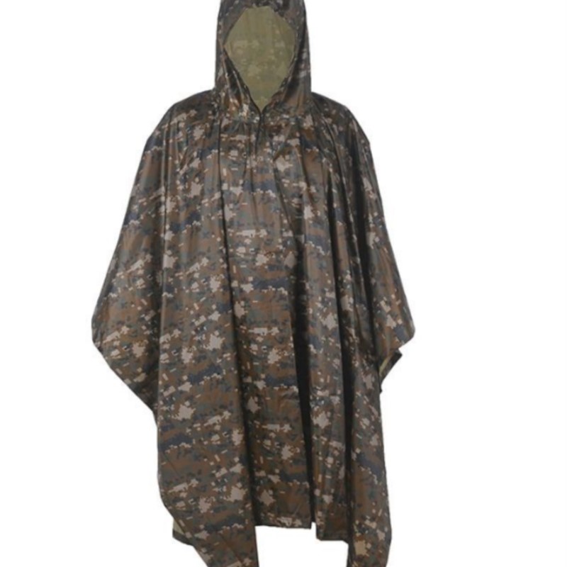 Jas Hujan Taktis Kamuflase PVC - Emergency Poncho Rain ulasan dan harga