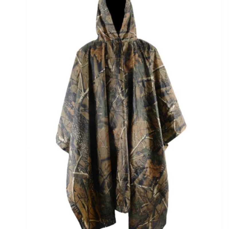 Jas Hujan Taktis Kamuflase PVC - Emergency Poncho Rain ulasan dan harga