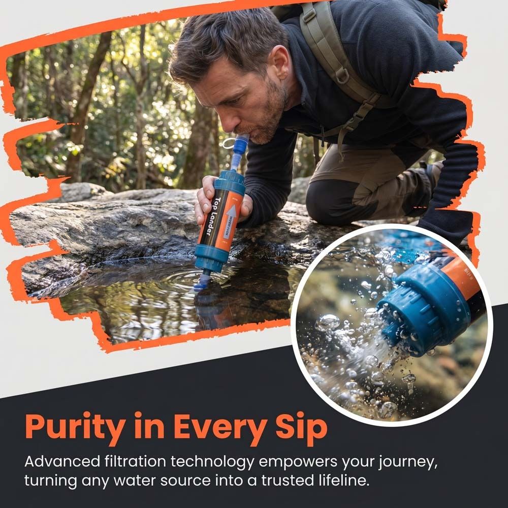 Sedotan Penyaring Air Mini Min - Water Purification Straw ulasan dan harga