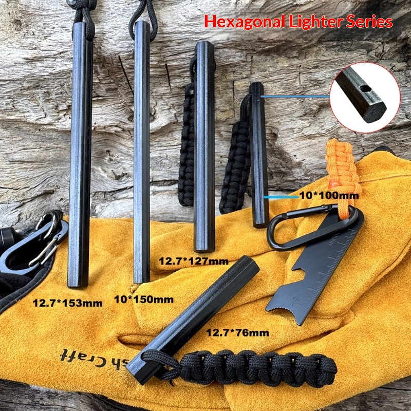 Tongkat Magnesium Heksagonal A - Magnesium Fire Starter ulasan dan harga