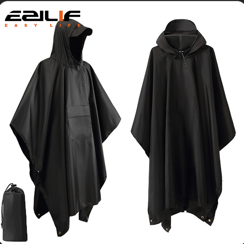 Jas Hujan Militer Luar Ruangan - Emergency Poncho Rain ulasan dan harga