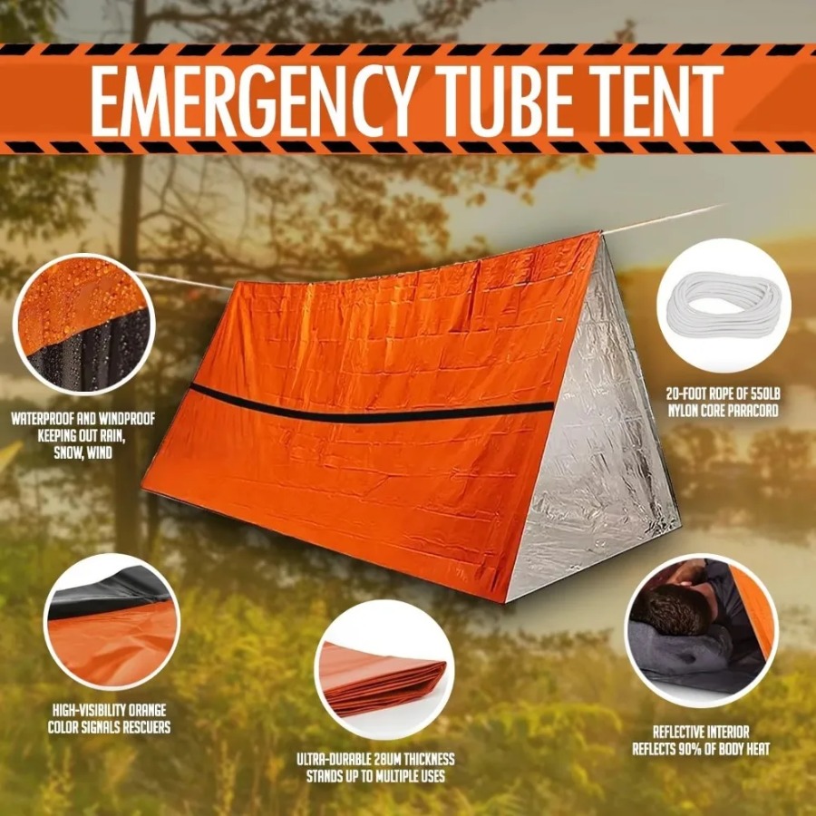1 Buah Kantong Tidur Darurat A - Emergency Mylar Tent ulasan dan harga