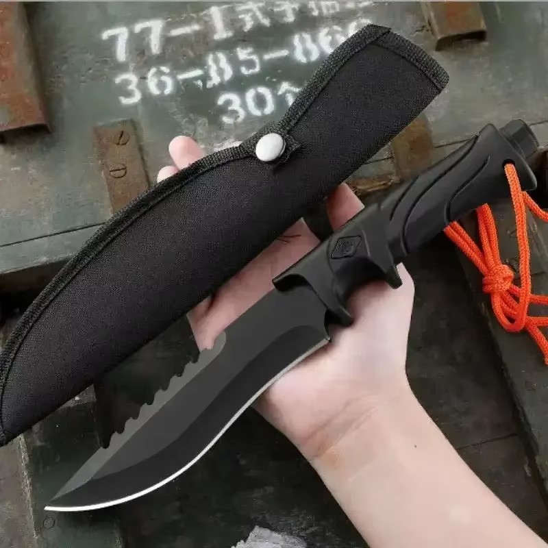 Pisau lurus kekerasan tinggi u - Bushcraft Knife Fixed ulasan dan harga