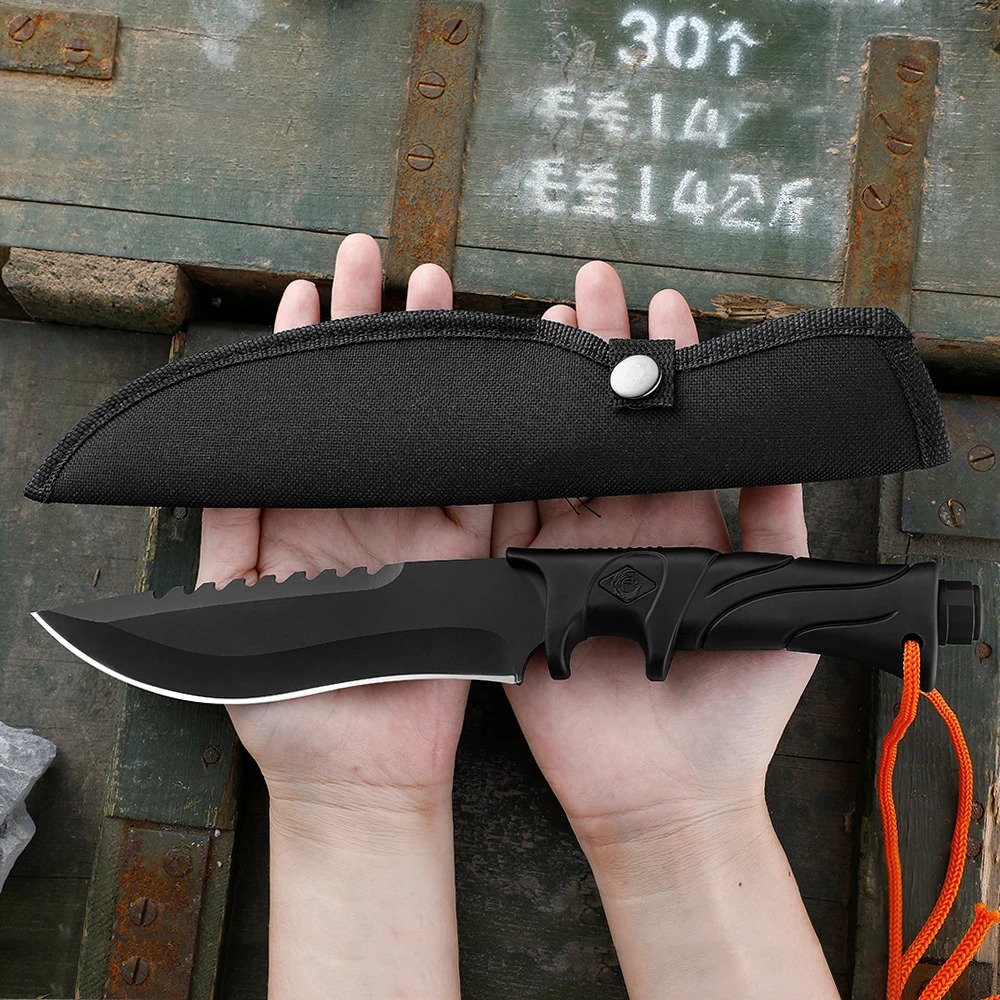 Pisau lurus kekerasan tinggi u - Bushcraft Knife Fixed ulasan dan harga
