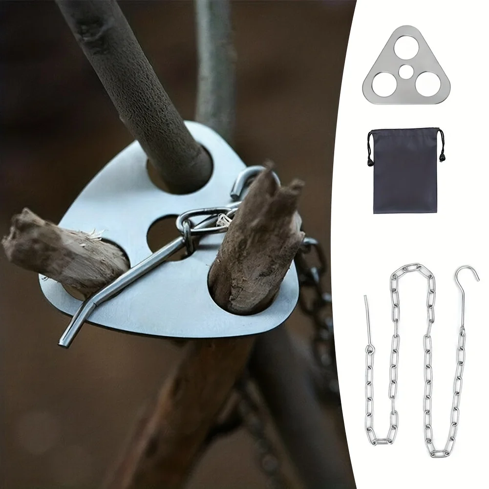 Tripod BBQ Luar Ruangan Rak Ga - Fire Starting Kit ulasan dan harga