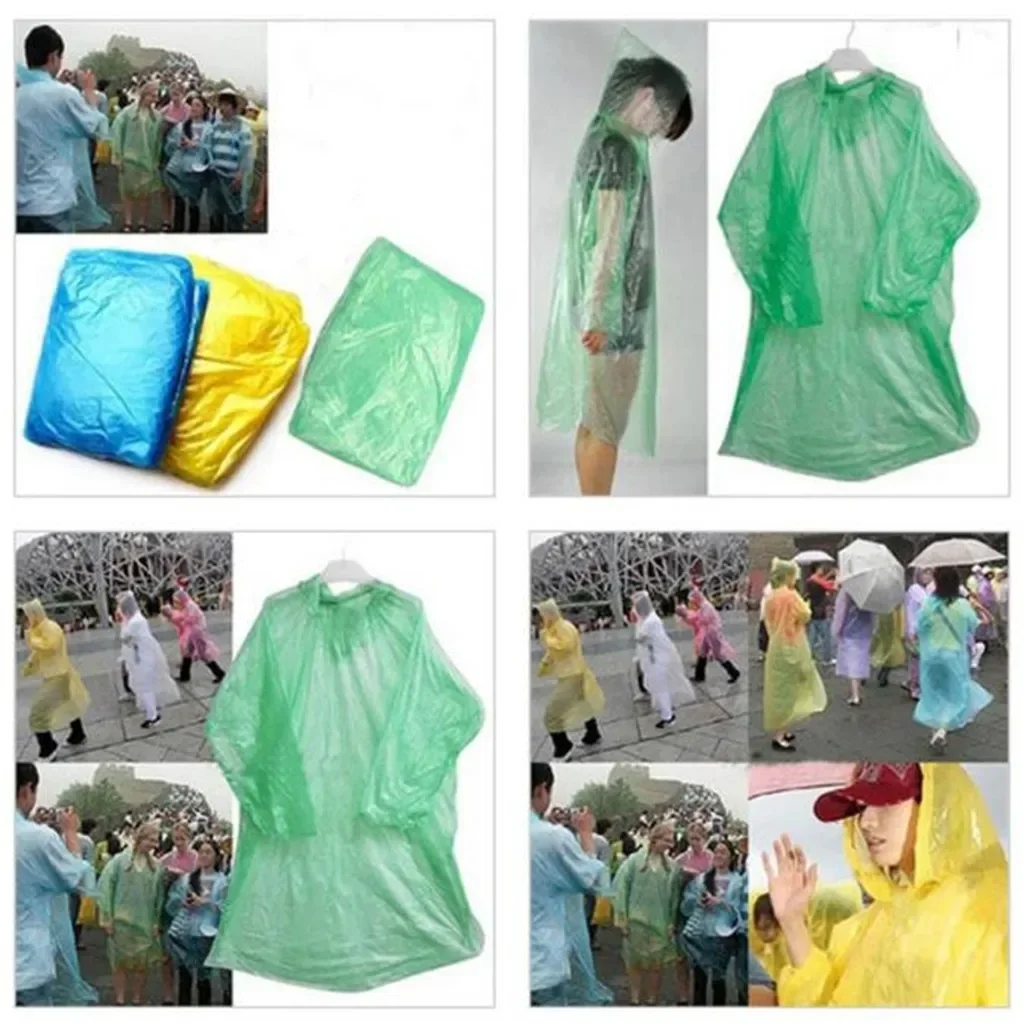 Jas hujan sekali pakai anak de - Emergency Poncho Rain ulasan dan harga