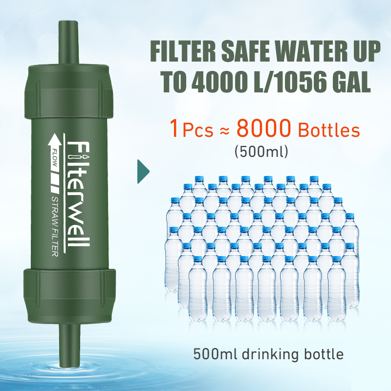 Penyaring air luar ruangan, pe - Water Purification Straw ulasan dan harga