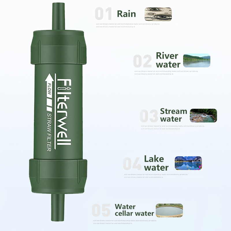 Penyaring air luar ruangan, pe - Water Purification Straw ulasan dan harga