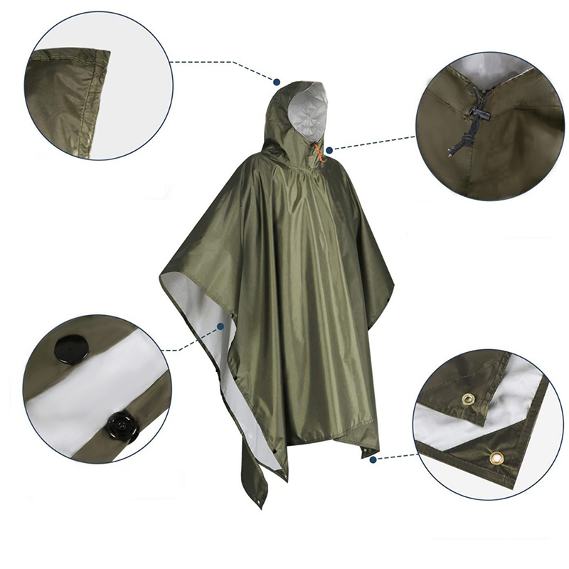 Ponco hujan tugas berat, untuk - Emergency Poncho Rain ulasan dan harga