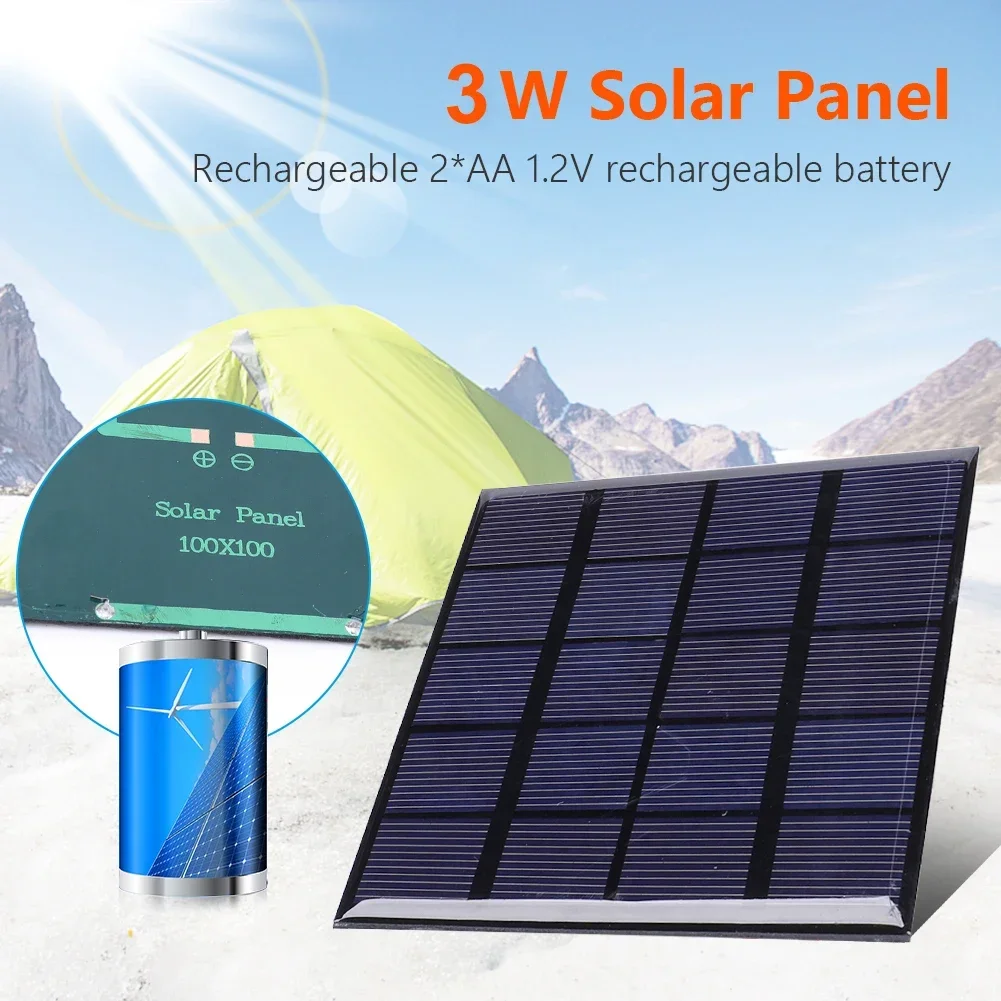 Panel surya 3W 5V papan surya  - Solar Emergency Charger ulasan dan harga