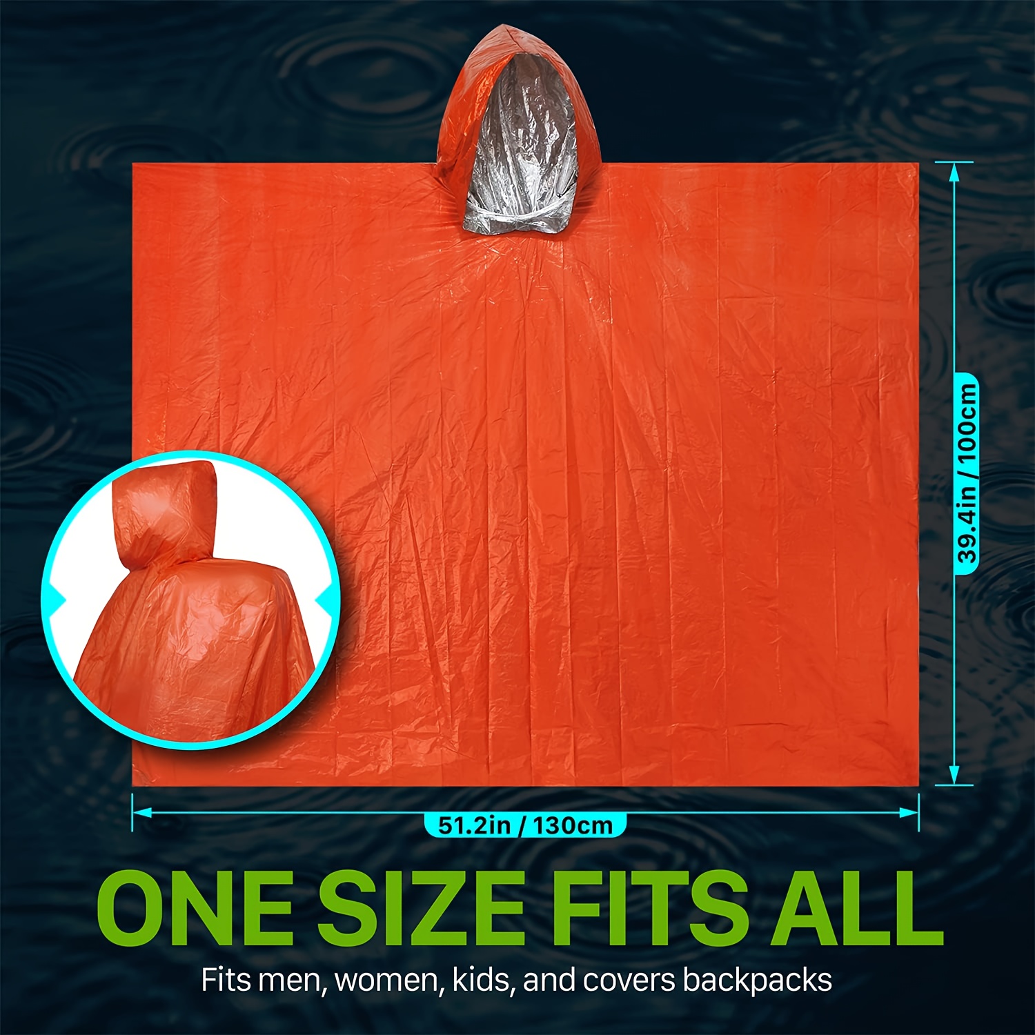 Jas Hujan Darurat Survival, Se - Survival Blanket Reflective ulasan dan harga