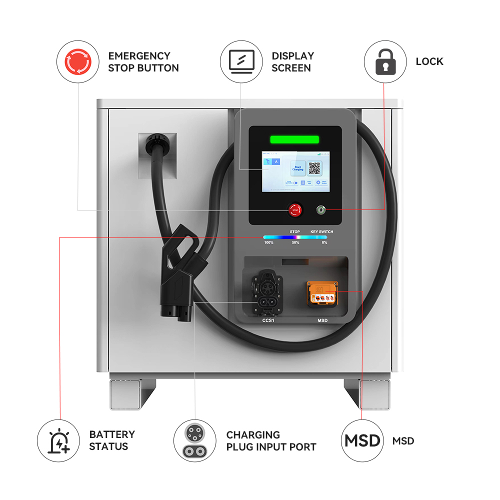 75KWH 141KWH Pengisi Daya EV P - Solar Emergency Charger ulasan dan harga