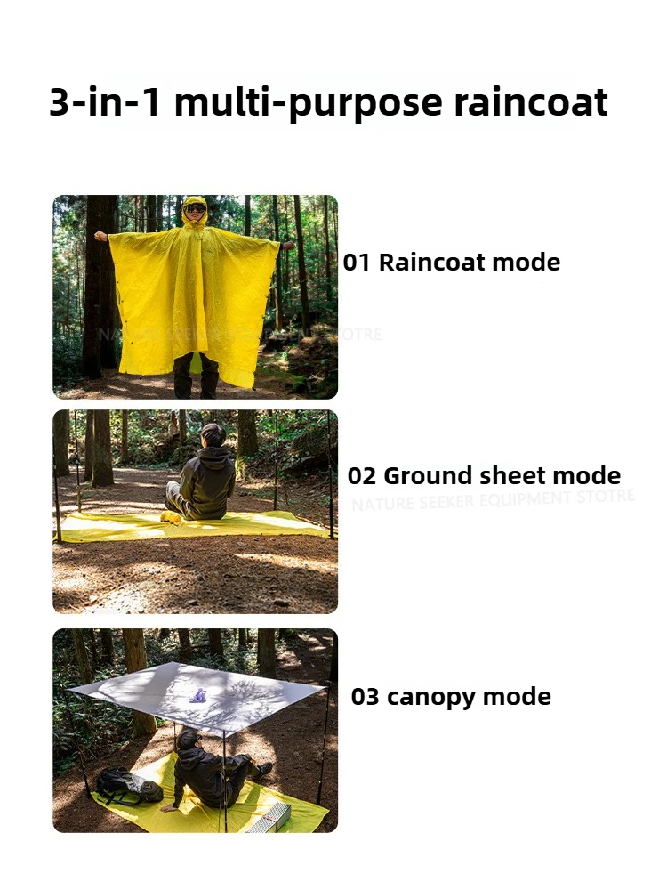 Jas Hujan 15D/210T Penutup Pon - Emergency Poncho Rain ulasan dan harga